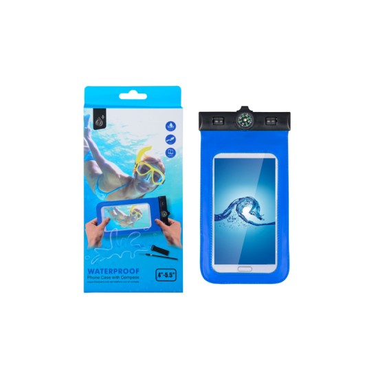 BOLSA IMPERMEÁVEL ONEPLUS BB105 AZ PARA DISPOSITIVOS MÓVEIS COM BÚSSOLA AZUL BOLSA IMPERMEÁVEL ONEPLUS BB105 AZ PARA DISPOSITIVOS MÓVEIS COM BÚSSOLA AZUL